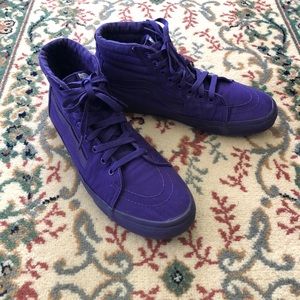 Purple Vans Hi Tops Men’s 10.5
